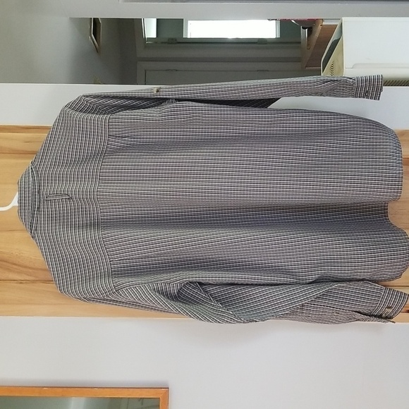 NORTHFACE Button Down Roll Tab Sleeve Mens Shirt Size Medium - Picture 7 of 10